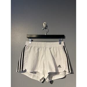 adidas aeroready shorts White 3 Striped Women’s Size Medium